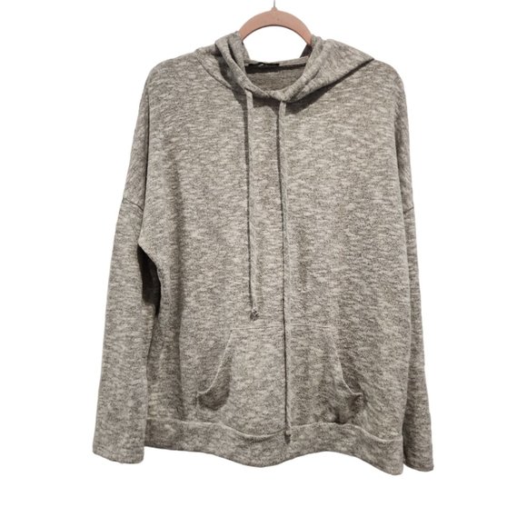 Grey lightweight soft hoodie - Picture 1 of 2